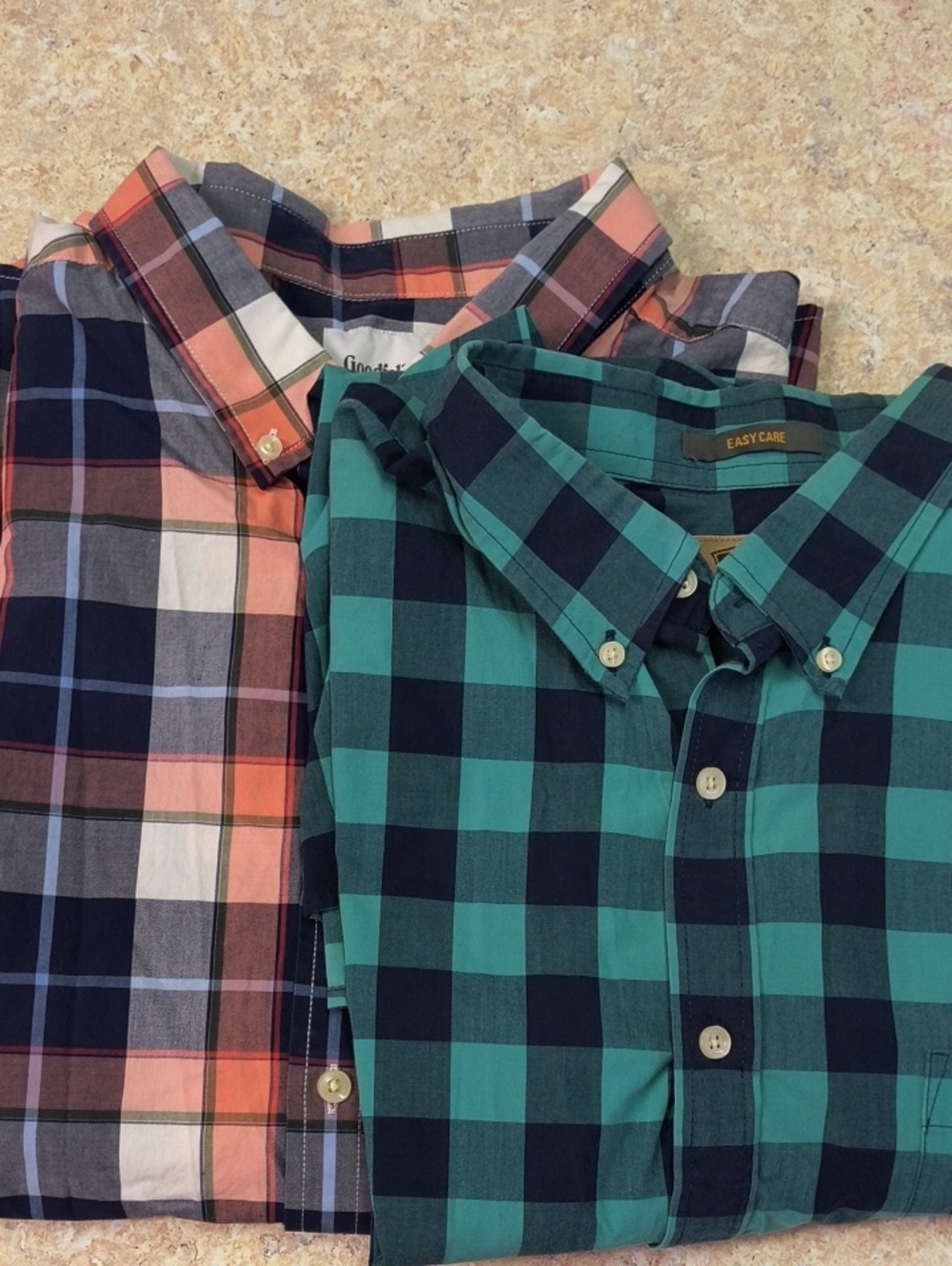 Goodfellow & Co/ The Foundry XXL Plaid Button-Down Shirt Bundle - Picture 1 of 6